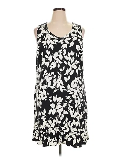 Pre-owned Lands' End Casual Dress In Black