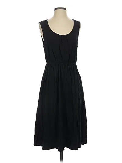 Pre-owned Lands' End Casual Dress In Black