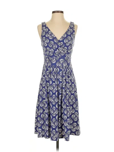 Pre-owned Lands' End Casual Dress In Blue