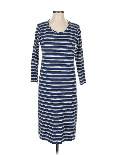 Pre-owned Lands' End Casual Dress In Blue