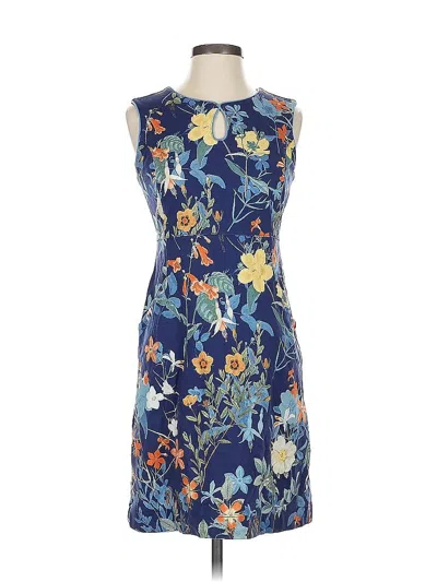 Pre-owned Lands' End Casual Dress In Blue