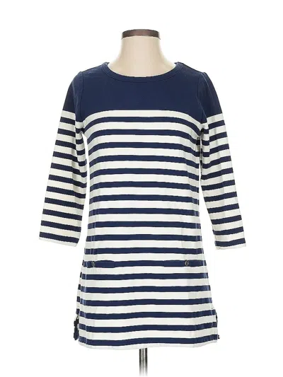 Pre-owned Lands' End Casual Dress In Blue