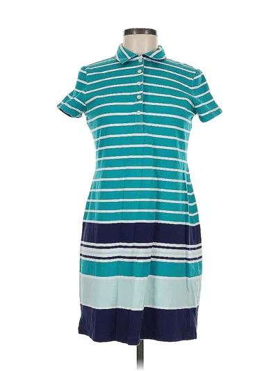 Pre-owned Lands' End Casual Dress In Blue