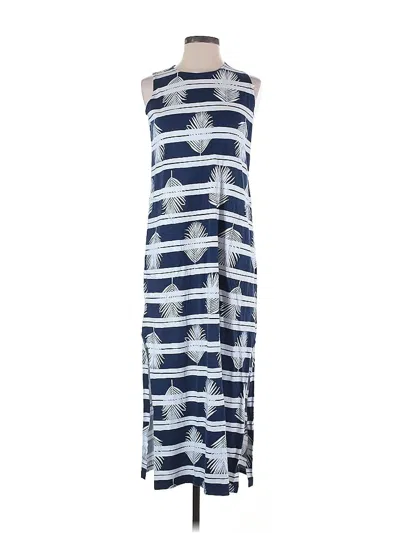 Pre-owned Lands' End Casual Dress In Blue