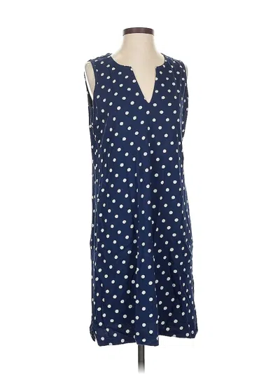 Pre-owned Lands' End Casual Dress In Blue