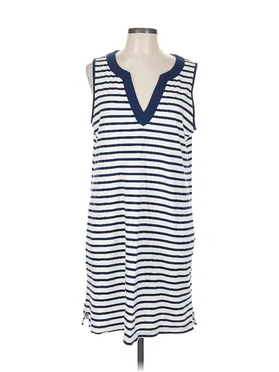 Pre-owned Lands' End Casual Dress In Blue