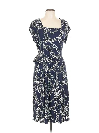 Pre-owned Lands' End Casual Dress In Blue
