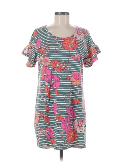 Pre-owned Lands' End Casual Dress In Blue