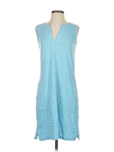 Pre-owned Lands' End Casual Dress In Blue