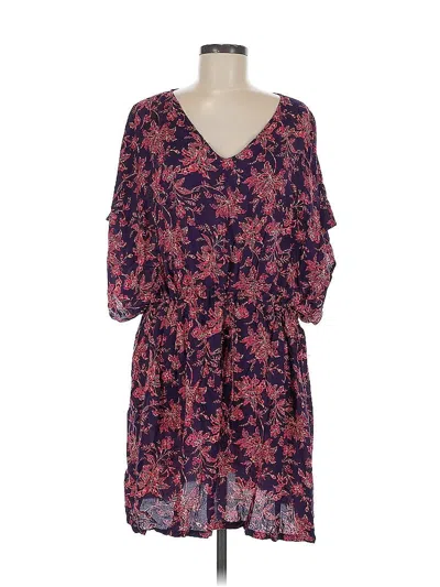 Pre-owned Lands' End Casual Dress In Blue