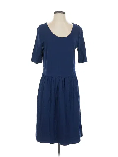 Pre-owned Lands' End Casual Dress In Blue