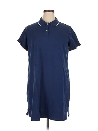 Pre-owned Lands' End Casual Dress In Blue