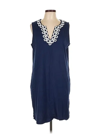 Pre-owned Lands' End Casual Dress In Blue