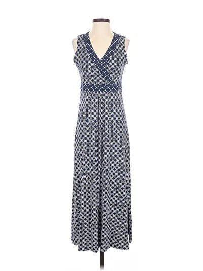 Pre-owned Lands' End Casual Dress In Blue