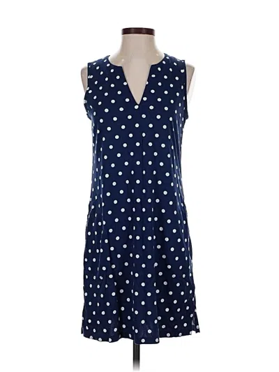 Pre-owned Lands' End Casual Dress In Blue