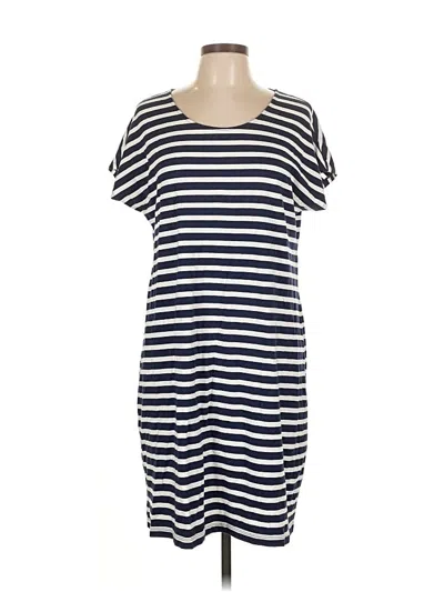 Pre-owned Lands' End Casual Dress In Blue