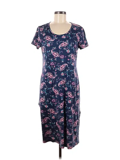 Pre-owned Lands' End Casual Dress In Blue