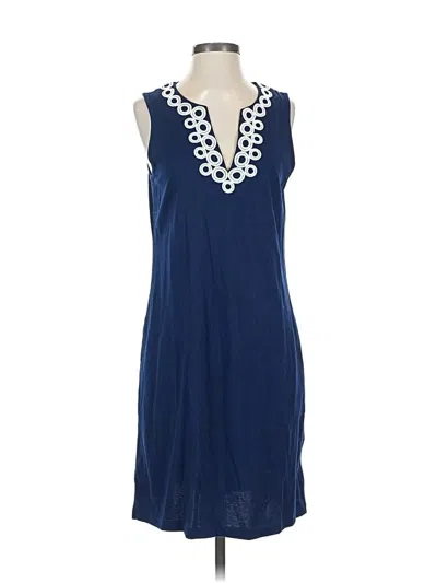 Pre-owned Lands' End Casual Dress In Blue