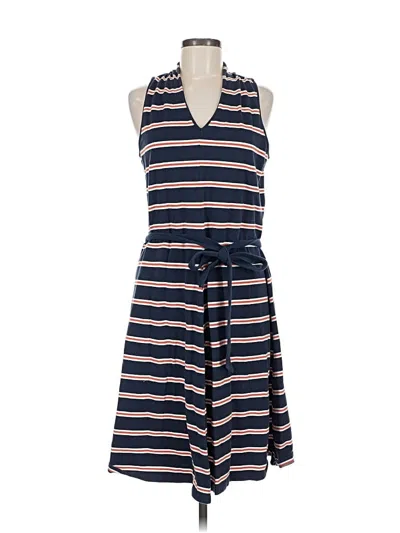 Pre-owned Lands' End Casual Dress In Blue