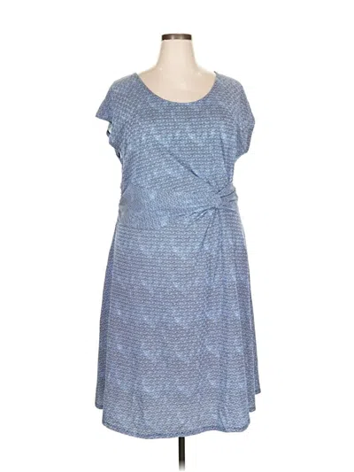 Pre-owned Lands' End Casual Dress In Blue