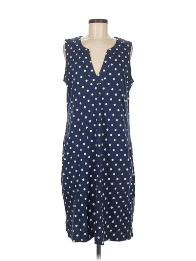 Pre-owned Lands' End Casual Dress In Blue