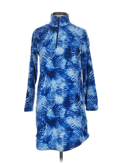 Pre-owned Lands' End Casual Dress In Blue