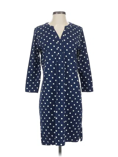 Pre-owned Lands' End Casual Dress In Blue