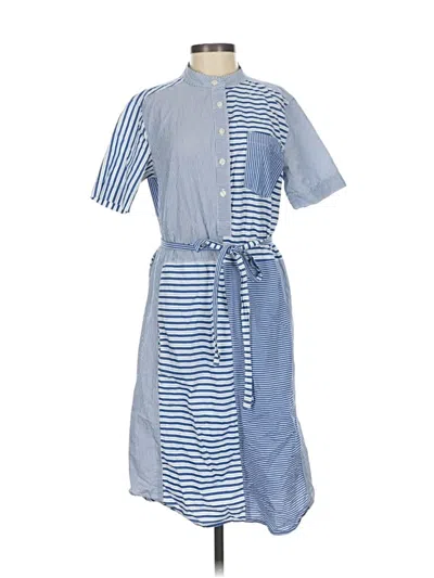 Pre-owned Lands' End Casual Dress In Blue