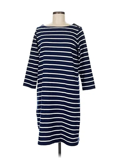 Pre-owned Lands' End Casual Dress In Blue