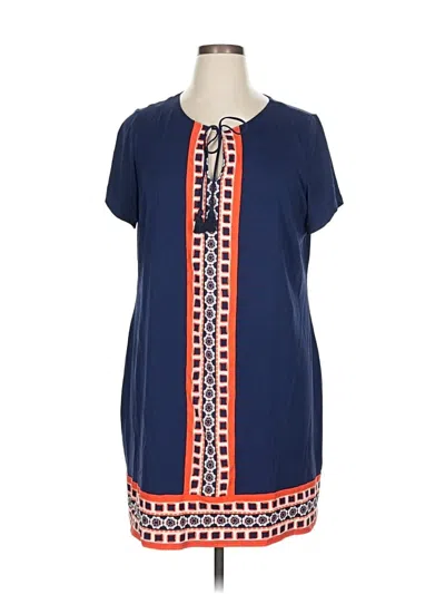 Pre-owned Lands' End Casual Dress In Blue