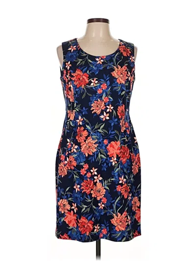 Pre-owned Lands' End Casual Dress In Blue