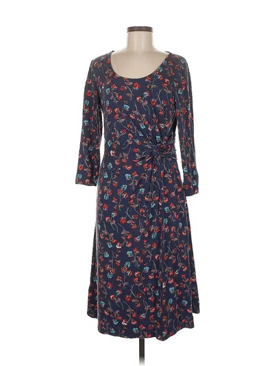 Pre-owned Lands' End Casual Dress In Blue