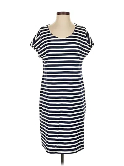 Pre-owned Lands' End Casual Dress In Blue