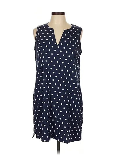 Pre-owned Lands' End Casual Dress In Blue