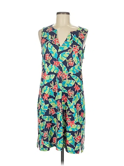 Pre-owned Lands' End Casual Dress In Blue