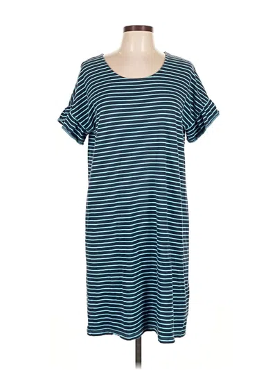 Pre-owned Lands' End Casual Dress In Blue