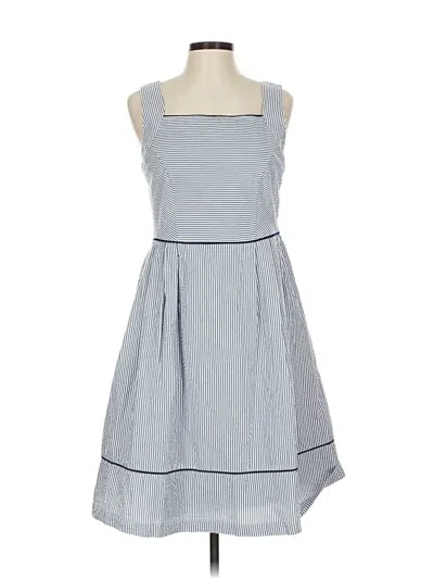 Pre-owned Lands' End Casual Dress In Blue