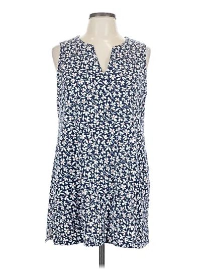 Pre-owned Lands' End Casual Dress In Blue