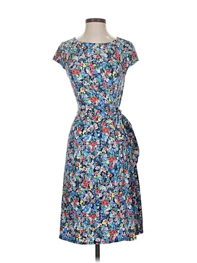 Pre-owned Lands' End Casual Dress In Blue