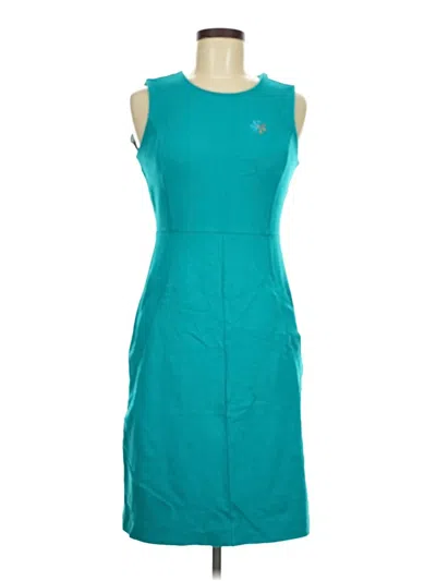 Pre-owned Lands' End Casual Dress In Blue