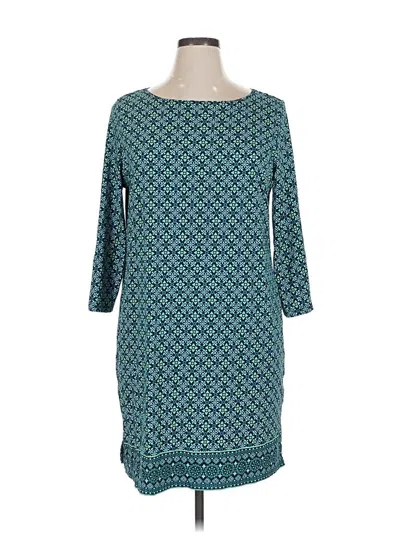 Pre-owned Lands' End Casual Dress In Blue