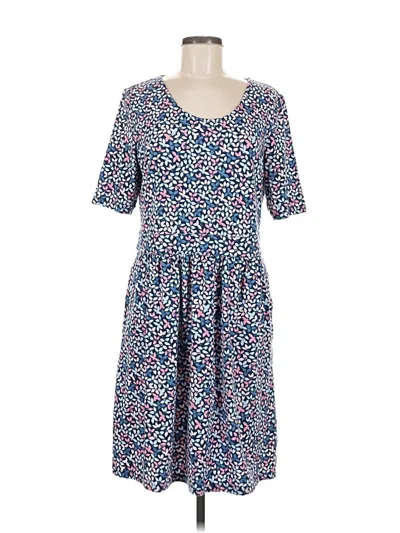 Pre-owned Lands' End Casual Dress In Blue
