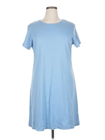 Pre-owned Lands' End Casual Dress In Blue