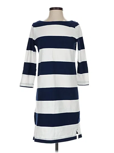 Pre-owned Lands' End Casual Dress In Blue