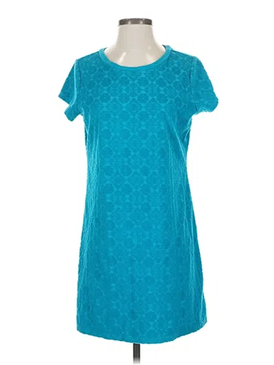 Pre-owned Lands' End Casual Dress In Blue