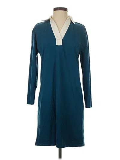 Pre-owned Lands' End Casual Dress In Blue