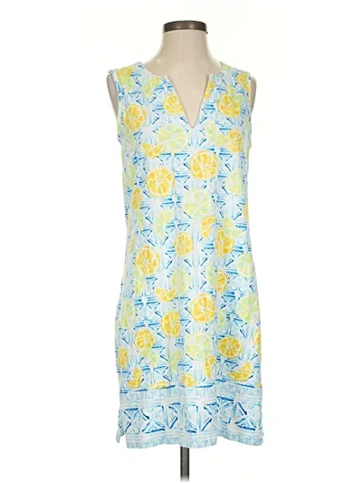 Pre-owned Lands' End Casual Dress In Blue