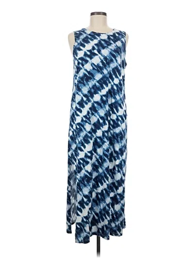 Pre-owned Lands' End Casual Dress In Blue