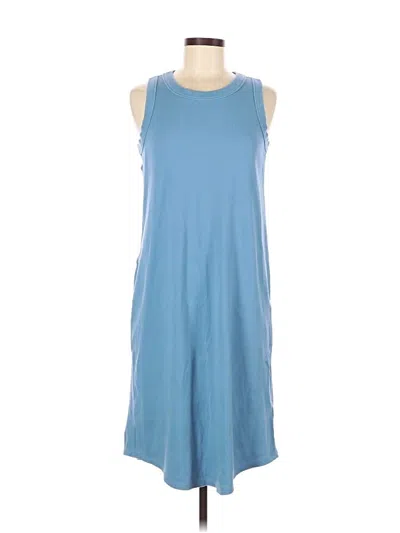 Pre-owned Lands' End Casual Dress In Blue