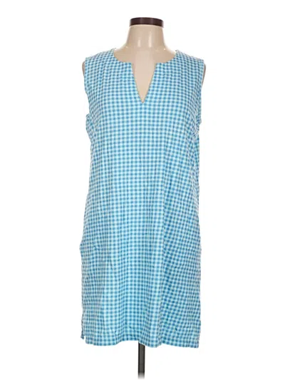 Pre-owned Lands' End Casual Dress In Blue